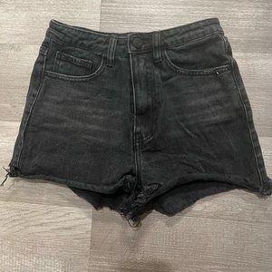 Nasty Gal High Rise Mom Hem Shorts